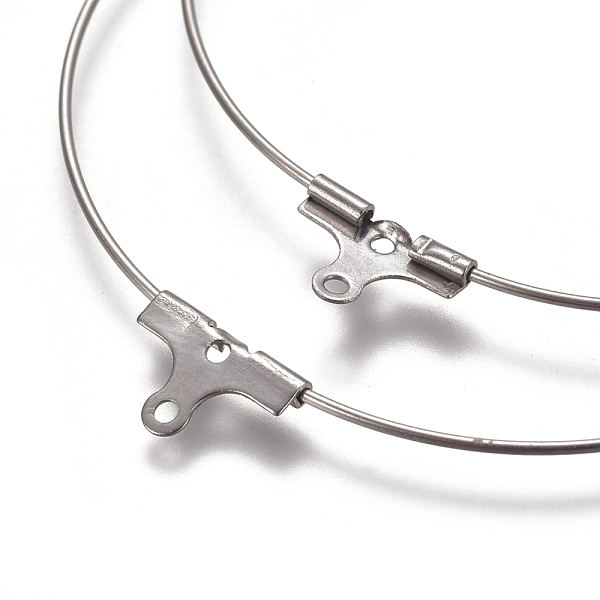 PandaHall 304 Stainless Steel Wire Pendants, Hoop Earring Findings, Ring, Stainless Steel Color, 21 Gauge, 29.5x27x0.7mm, Hole: 1mm 304...
PandaHall 304 Stainless Steel Wire Pendants, Hoop Earring Findings, Ring, Stainless Steel Color, 21 Gauge, 29.5x27x0.7mm, Hole: 1mm 304...