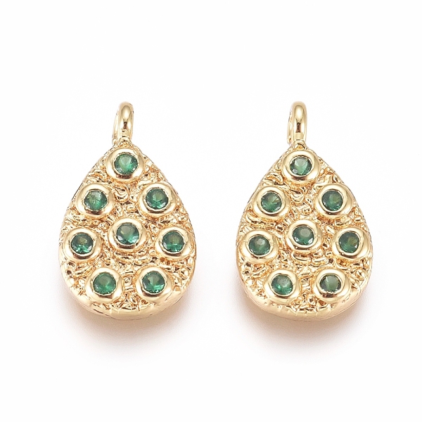 PandaHall Brass Micro Pave Cubic Zirconia Pendants, Teardrop, Golden, Green, 14x8.5x2.5mm, Hole: 1.4mm Brass+Cubic Zirconia Teardrop Green
PandaHall Brass Micro Pave Cubic Zirconia Pendants, Teardrop, Golden, Green, 14x8.5x2.5mm, Hole: 1.4mm Brass+Cubic Zirconia Teardrop Green