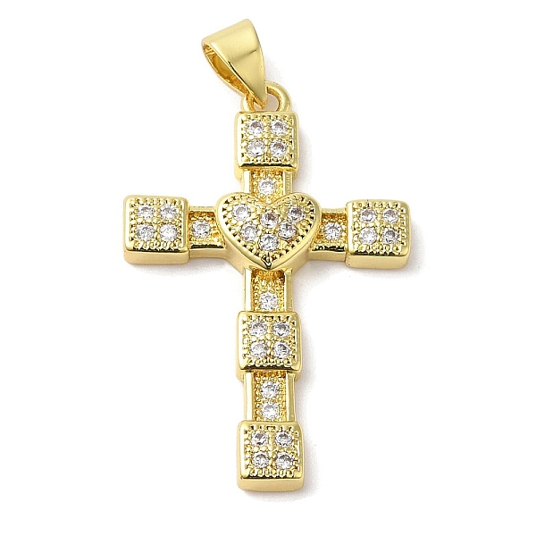 PandaHall Rack Plating Brass Micro Pave Cubic Zirconia Pendants, Long-Lasting Plated, Lead Free & Cadmium Free, Cross with Heart, Real 18K..., Clear
PandaHall Rack Plating Brass Micro Pave Cubic Zirconia Pendants, Long-Lasting Plated, Lead Free & Cadmium Free, Cross with Heart, Real 18K..., Clear