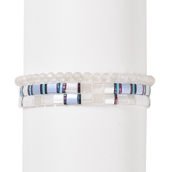 PandaHall 3Pcs 3 Style Glass Seed Rectangle Tile Stretch Bracelets Set, Natural Agate Round Beaded Stackable Bracelets for Women, Inner...
PandaHall 3Pcs 3 Style Glass Seed Rectangle Tile Stretch Bracelets Set, Natural Agate Round Beaded Stackable Bracelets for Women, Inner...