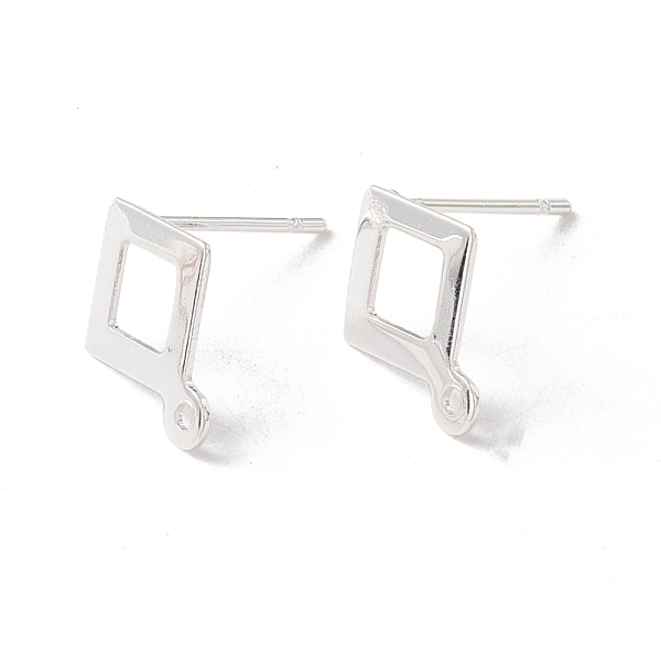 PandaHall 201 Stainless Steel Stud Earring Findings, with 316 Surgical Stainless Steel Pins and Horizontal Loop, Rhombus, 925 Sterling...
PandaHall 201 Stainless Steel Stud Earring Findings, with 316 Surgical Stainless Steel Pins and Horizontal Loop, Rhombus, 925 Sterling...