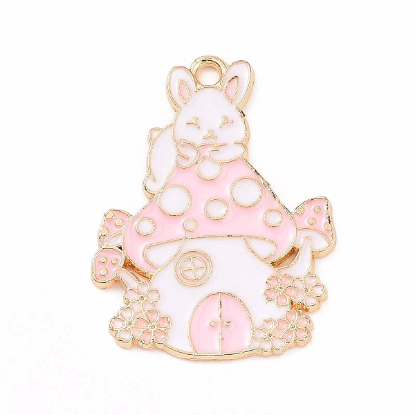 PandaHall Alloy Enamel Pendants, Rabbit with Mushroom House Charm, Lavender Blush, 30.5x23x1mm, Hole: 2mm Alloy+Enamel Mushroom
PandaHall Alloy Enamel Pendants, Rabbit with Mushroom House Charm, Lavender Blush, 30.5x23x1mm, Hole: 2mm Alloy+Enamel Mushroom