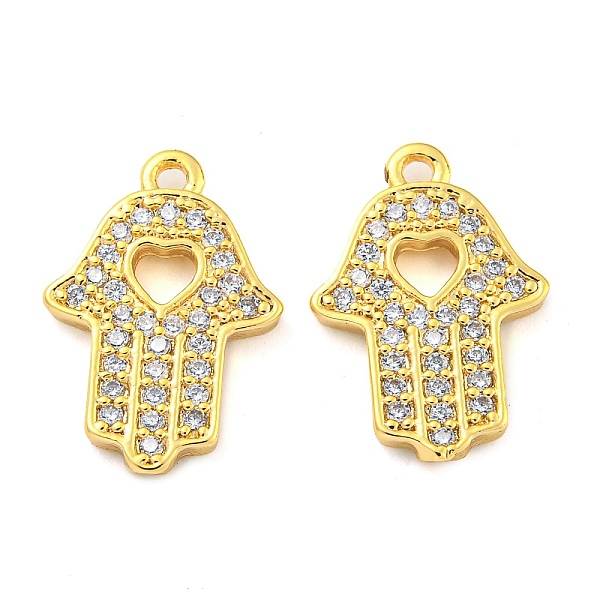 PandaHall Brass Pave Cubic Zirconia Pendants, Hamsa Hand, Clear, Real 18K Gold Plated, 15x10.5x1.5mm, Hole: 1.2mm Brass+Cubic Zirconia Hamsa...
PandaHall Brass Pave Cubic Zirconia Pendants, Hamsa Hand, Clear, Real 18K Gold Plated, 15x10.5x1.5mm, Hole: 1.2mm Brass+Cubic Zirconia Hamsa...