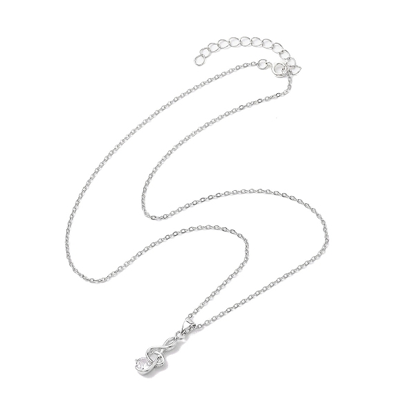 PandaHall Brass Micro Pave Cubic Zirconia Musical Note Pendant Necklace, 304 Stainless Steel Cable Chains Necklaces, Stainless Steel Color..., Clear
PandaHall Brass Micro Pave Cubic Zirconia Musical Note Pendant Necklace, 304 Stainless Steel Cable Chains Necklaces, Stainless Steel Color..., Clear