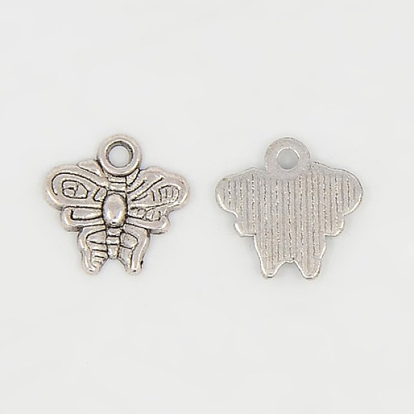 PandaHall Tibetan Style Alloy Pendants, Cadmium Free & Lead Free, Butterfly, Antique Silver Color, 10x10x1mm, Hole: 1mm Alloy Butterfly
PandaHall Tibetan Style Alloy Pendants, Cadmium Free & Lead Free, Butterfly, Antique Silver Color, 10x10x1mm, Hole: 1mm Alloy Butterfly