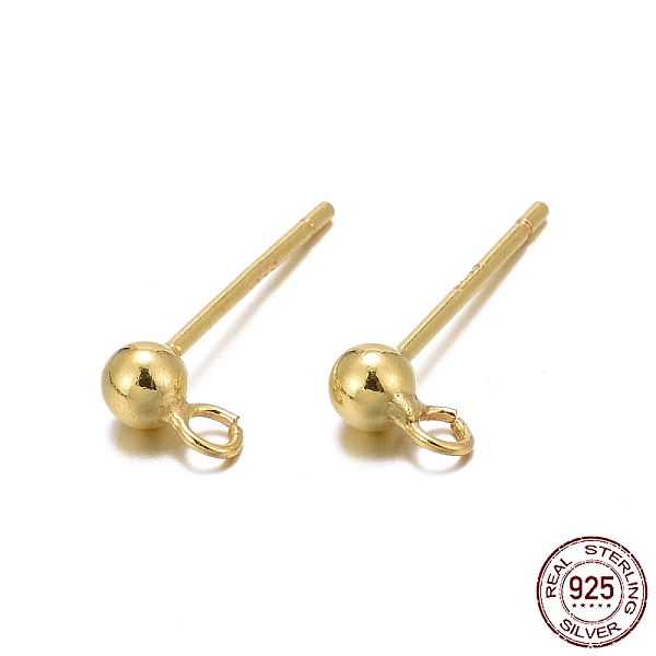 PandaHall 925 Sterling Silver Ear Stud Findings, Earring Posts with 925 Stamp, Golden, 14mm, head: 6x3mm, Hole: 1mm, Pin: 0.7mm Sterling...
PandaHall 925 Sterling Silver Ear Stud Findings, Earring Posts with 925 Stamp, Golden, 14mm, head: 6x3mm, Hole: 1mm, Pin: 0.7mm Sterling...