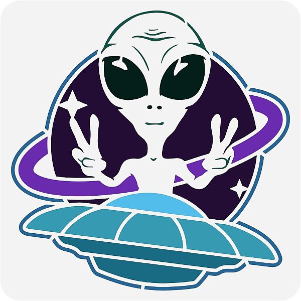 PandaHall FINGERINSPIRE Alien Stencils for Painting 11.8x11.8inch Reusable Alien and UFO Pattern Drawing Stencil DIY Craft Alien Planet...
PandaHall FINGERINSPIRE Alien Stencils for Painting 11.8x11.8inch Reusable Alien and UFO Pattern Drawing Stencil DIY Craft Alien Planet...