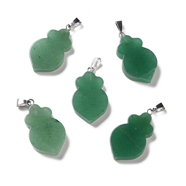 PandaHall Natural Green Aventurine Pendants, with Platinum Tone Brass Findings, Leaf, 29~31x16~17x3~6mm, Hole: 2x6mm Green Aventurine Leaf
PandaHall Natural Green Aventurine Pendants, with Platinum Tone Brass Findings, Leaf, 29~31x16~17x3~6mm, Hole: 2x6mm Green Aventurine Leaf