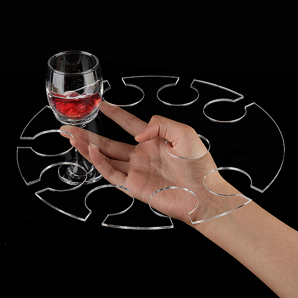 PandaHall 9-Hole Transparent Acrylic Wine Bottle Rack, Countertop Wine Bottle Holder for Wine Lovers, Flat Round, Clear, 27x0.3cm, Inner...
PandaHall 9-Hole Transparent Acrylic Wine Bottle Rack, Countertop Wine Bottle Holder for Wine Lovers, Flat Round, Clear, 27x0.3cm, Inner...