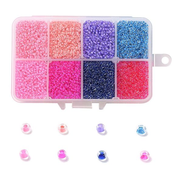 PandaHall 200G 8 Colors 12/0 Grade A Round Glass Seed Beads, Transparent Inside Colours, Mixed Color, 2.3x1.5mm, Hole: 1mm, 25g/color, about..., Multicolor
PandaHall 200G 8 Colors 12/0 Grade A Round Glass Seed Beads, Transparent Inside Colours, Mixed Color, 2.3x1.5mm, Hole: 1mm, 25g/color, about..., Multicolor