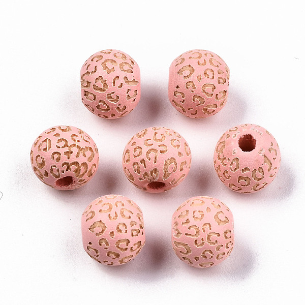 PandaHall Painted Natural Wood Beads, Laser Engraved Pattern, Round with Leopard Print, Pink, 10x8.5mm, Hole: 2.5mm Schima Wood Round Pink
PandaHall Painted Natural Wood Beads, Laser Engraved Pattern, Round with Leopard Print, Pink, 10x8.5mm, Hole: 2.5mm Schima Wood Round Pink
