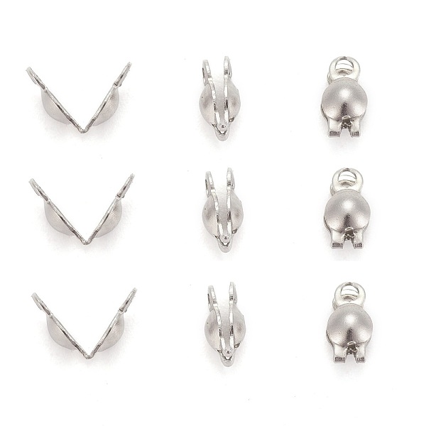 PandaHall Stainless Steel Bead Tips, Calotte Ends, Clamshell Knot Cover, Stainless Steel Color, 6x3mm, Hole: 1mm Stainless Steel
PandaHall Stainless Steel Bead Tips, Calotte Ends, Clamshell Knot Cover, Stainless Steel Color, 6x3mm, Hole: 1mm Stainless Steel
