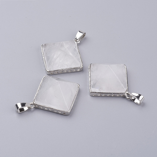 PandaHall Natural Quartz Crystal Pendants, Rock Crystal Pendants, with Brass Finding, Pyramid, Platinum, 28.5x32x13mm, Hole: 3.5x6mm Quartz...
PandaHall Natural Quartz Crystal Pendants, Rock Crystal Pendants, with Brass Finding, Pyramid, Platinum, 28.5x32x13mm, Hole: 3.5x6mm Quartz...