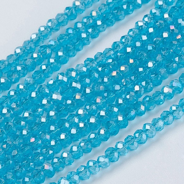 PandaHall Electroplate Glass Beads Strands, Full Rainbow Plated, Faceted, Rondelle, Sky Blue, 3x2mm, Hole: 0.8mm, about 185~190pcs/strand...
PandaHall Electroplate Glass Beads Strands, Full Rainbow Plated, Faceted, Rondelle, Sky Blue, 3x2mm, Hole: 0.8mm, about 185~190pcs/strand...