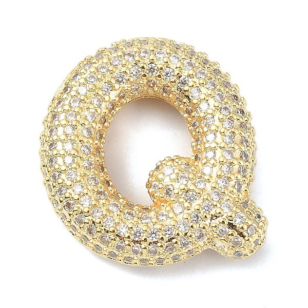 PandaHall Rack Plating Brass Micro Pave Cubic Zirconia Pendants, Real 18K Gold Plated, Lead Free & Cadmium Free, Letter, Letter Q..., Clear
PandaHall Rack Plating Brass Micro Pave Cubic Zirconia Pendants, Real 18K Gold Plated, Lead Free & Cadmium Free, Letter, Letter Q..., Clear
