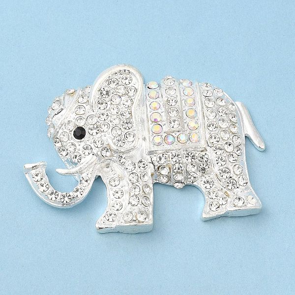PandaHall Zinc Alloy Pendants, with Rhinestone, Elephant, Crystal, 38.5x55.5x9mm, Hole: 2mm Alloy+Rhinestone Elephant Clear
PandaHall Zinc Alloy Pendants, with Rhinestone, Elephant, Crystal, 38.5x55.5x9mm, Hole: 2mm Alloy+Rhinestone Elephant Clear