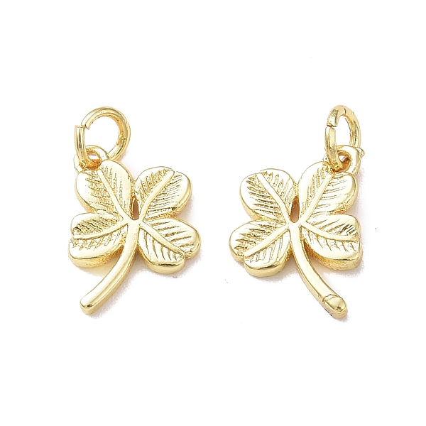 PandaHall Rack Plating Brass Charms, with Jump Ring, Lead Free & Cadmium Free, Clover Charm, Real 18K Gold Plated, 12x10x2mm, Hole: 3mm...
PandaHall Rack Plating Brass Charms, with Jump Ring, Lead Free & Cadmium Free, Clover Charm, Real 18K Gold Plated, 12x10x2mm, Hole: 3mm...