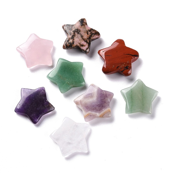 PandaHall Natural Mixed Gemstone Beads, No Hole/Undrilled, for Wire Wrapped Pendant Making, Star, 29.5x31x8mm Mixed Stone Star
PandaHall Natural Mixed Gemstone Beads, No Hole/Undrilled, for Wire Wrapped Pendant Making, Star, 29.5x31x8mm Mixed Stone Star