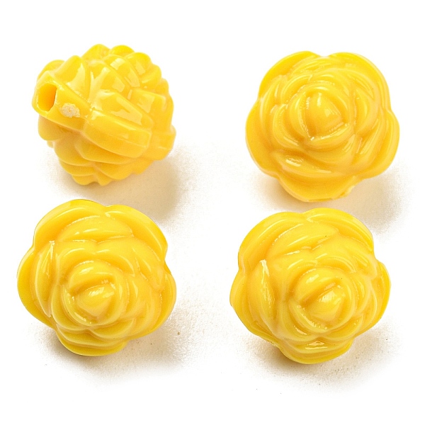 PandaHall Opaque Acrylic Beads, Flower, Yellow, 11.5mm, Hole: 1.8mm, 830pcs/500g Acrylic Flower Yellow 
PandaHall Opaque Acrylic Beads, Flower, Yellow, 11.5mm, Hole: 1.8mm, 830pcs/500g Acrylic Flower Yellow