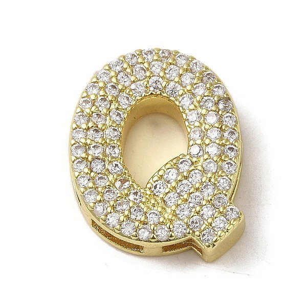 PandaHall Brass Beads, with Clear Cubic Zirconia, Letter Q, 21x16.5x5.5mm, Hole: 4.5x2.5mm Brass+Cubic Zirconia Letter Q Clear
PandaHall Brass Beads, with Clear Cubic Zirconia, Letter Q, 21x16.5x5.5mm, Hole: 4.5x2.5mm Brass+Cubic Zirconia Letter Q Clear