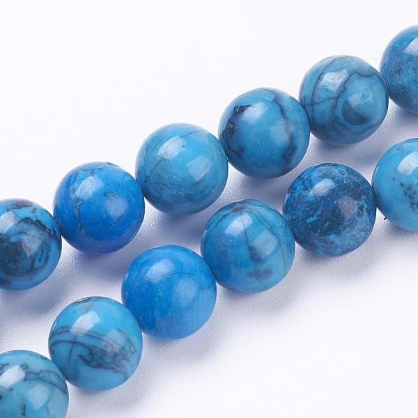 PandaHall Natural Map Stone/Picasso Stone/Picasso Jasper Beads Strands, Dyed, Round, 8~8.5mm, Hole: 1mm, about 46pcs/strand, 15.3~15.5 inch..., Blue
PandaHall Natural Map Stone/Picasso Stone/Picasso Jasper Beads Strands, Dyed, Round, 8~8.5mm, Hole: 1mm, about 46pcs/strand, 15.3~15.5 inch..., Blue
