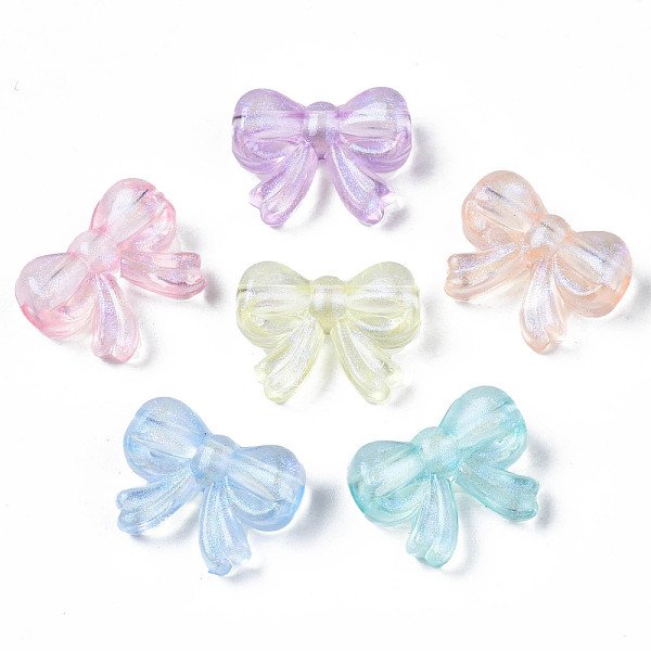 PandaHall Transparent Acrylic Beads, Glitter Powder, Bowknot, Mixed Color, 15x19.5x8mm, Hole: 3mm Acrylic Bowknot Multicolor
PandaHall Transparent Acrylic Beads, Glitter Powder, Bowknot, Mixed Color, 15x19.5x8mm, Hole: 3mm Acrylic Bowknot Multicolor