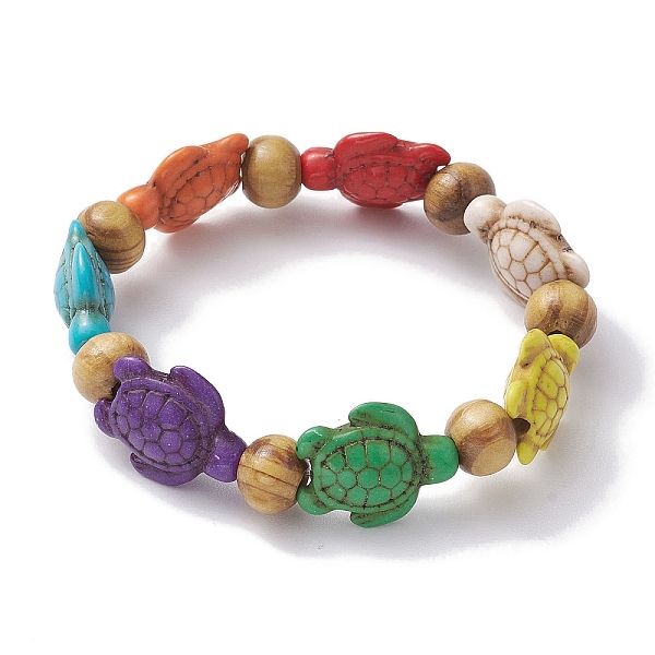 PandaHall Beach Turtle Dyed Synthetic Turquoise Stretch Bracelets, Summer Wood Beaded Kid Bracelets for Girls, Colorful, Inner Diameter...
PandaHall Beach Turtle Dyed Synthetic Turquoise Stretch Bracelets, Summer Wood Beaded Kid Bracelets for Girls, Colorful, Inner Diameter...
