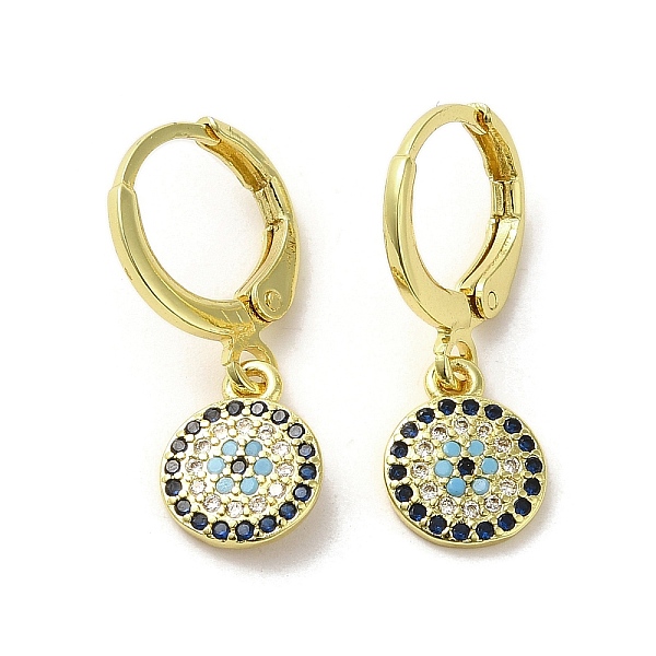 PandaHall Real 18K Gold Plated Brass Dangle Leverback Earrings, with Cubic Zirconia, Flat Round, 23x8mm Cubic Zirconia Flat Round Multicolor
PandaHall Real 18K Gold Plated Brass Dangle Leverback Earrings, with Cubic Zirconia, Flat Round, 23x8mm Cubic Zirconia Flat Round Multicolor