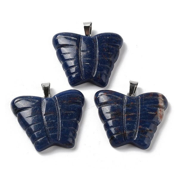 PandaHall Natural Sodalite Carved Pendants, Butterfly Charms with Platinum Plated Brass Snap on Bails, 30x35.5x7mm, Hole: 7x4.5mm Sodalite...
PandaHall Natural Sodalite Carved Pendants, Butterfly Charms with Platinum Plated Brass Snap on Bails, 30x35.5x7mm, Hole: 7x4.5mm Sodalite...