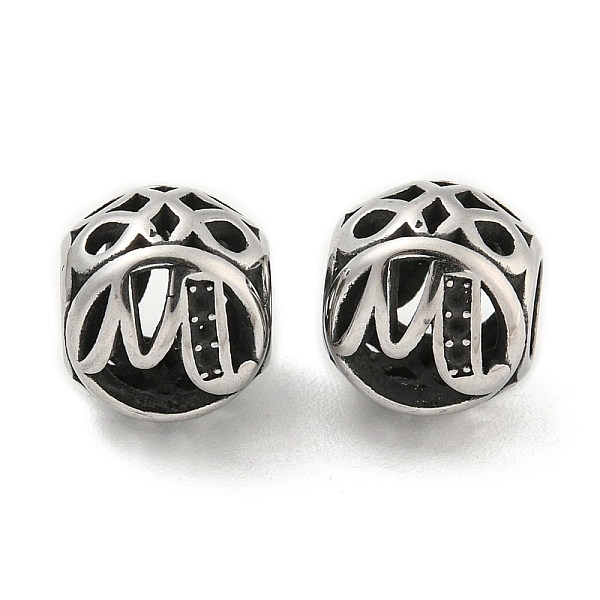 PandaHall 304 Stainless Steel Beads Rhinestone Settings, Large Hole Beads, Round, Letter M, 9.5x8.5x9.5mm, Hole: 4mm, Fit for 0.8mm...
PandaHall 304 Stainless Steel Beads Rhinestone Settings, Large Hole Beads, Round, Letter M, 9.5x8.5x9.5mm, Hole: 4mm, Fit for 0.8mm...