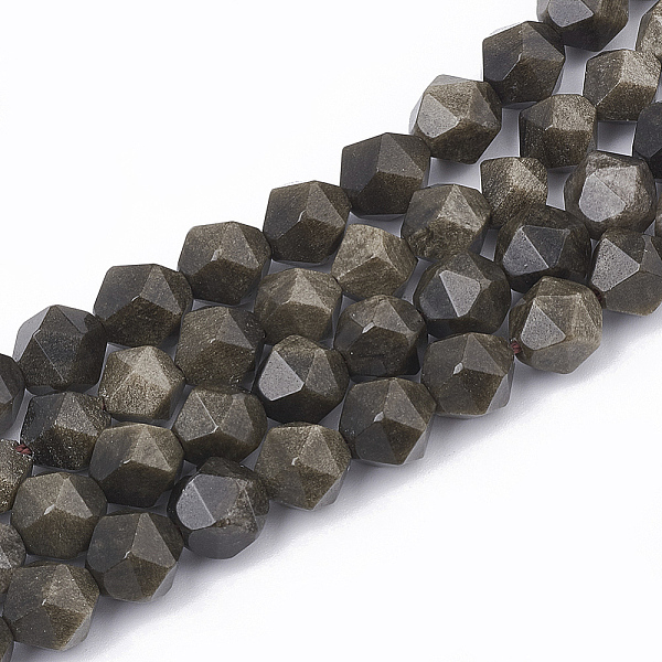 PandaHall Natural Golden Sheen Obsidian Beads Strands, Star Cut Round Beads, Faceted, 10x8~9x8~9mm, Hole: 1mm, about 39pcs/strand, 14.9 inch...
PandaHall Natural Golden Sheen Obsidian Beads Strands, Star Cut Round Beads, Faceted, 10x8~9x8~9mm, Hole: 1mm, about 39pcs/strand, 14.9 inch...