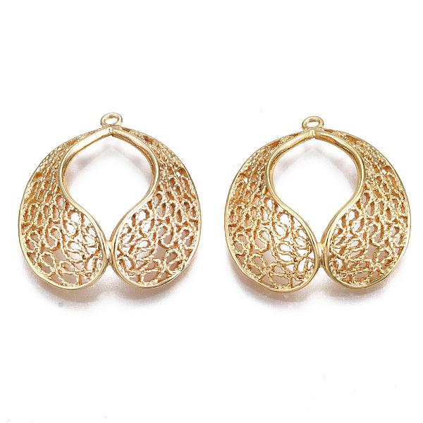 PandaHall Brass Pendants, Nickel Free, Irregularity Flat Round, Real 18K Gold Plated, 26x24x6mm, Hole: 1.2mm Brass Flat Round
PandaHall Brass Pendants, Nickel Free, Irregularity Flat Round, Real 18K Gold Plated, 26x24x6mm, Hole: 1.2mm Brass Flat Round