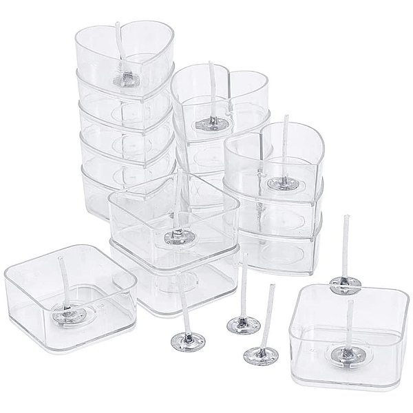 PandaHall Plastic Candle Cups, Candle Making Tools and Paraffin Candle Wick, Clear, 38x38x18mm, Inner Diameter: 37x36mm Plastic Clear
PandaHall Plastic Candle Cups, Candle Making Tools and Paraffin Candle Wick, Clear, 38x38x18mm, Inner Diameter: 37x36mm Plastic Clear