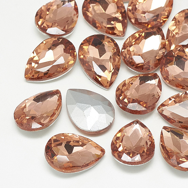 PandaHall Pointed Back Glass Rhinestone Cabochons, Back Plated, Faceted, teardrop, Vintage Rose, 25x18x8mm Glass Rhinestone Teardrop Pink
PandaHall Pointed Back Glass Rhinestone Cabochons, Back Plated, Faceted, teardrop, Vintage Rose, 25x18x8mm Glass Rhinestone Teardrop Pink
