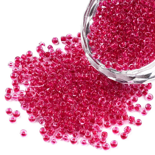 PandaHall 12/0 Glass Seed Beads, Transparent Inside Colours, Round Hole, Round, Camellia, 12/0, 2~2.5x1.5~2mm, Hole: 0.8mm, about..., Pink
PandaHall 12/0 Glass Seed Beads, Transparent Inside Colours, Round Hole, Round, Camellia, 12/0, 2~2.5x1.5~2mm, Hole: 0.8mm, about..., Pink