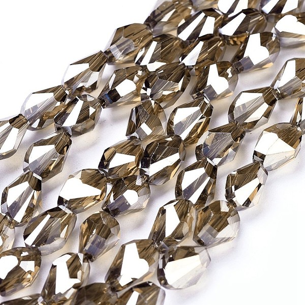 PandaHall Electroplate Glass Beads Strands, Pearl Luster Plated, Faceted, Teardrop, Camel, 11~12x7.5x7.5~8mm, Hole: 1.4mm, about..., Brown
PandaHall Electroplate Glass Beads Strands, Pearl Luster Plated, Faceted, Teardrop, Camel, 11~12x7.5x7.5~8mm, Hole: 1.4mm, about..., Brown