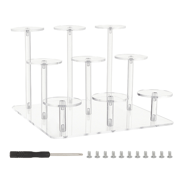 PandaHall 3-Tier Round Transparent Acrylic Toys Action Figures Display Riser Stands, 9-Slot Minifigures Doll Favor Goods Storage Organizer..., Clear
PandaHall 3-Tier Round Transparent Acrylic Toys Action Figures Display Riser Stands, 9-Slot Minifigures Doll Favor Goods Storage Organizer..., Clear