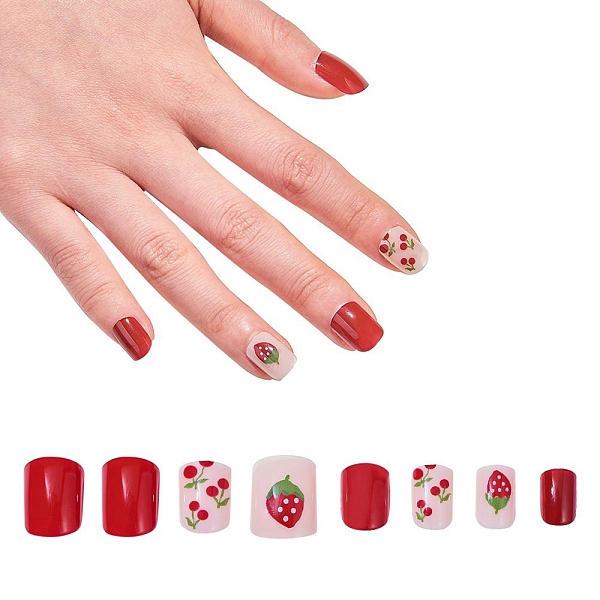 PandaHall Nail Art Sets, with 24pcs Plastic Nail Tips, 24pcs Double Side Jelly Nail Glue , Red, 14.5~23x7~14mm, about 24pcs/set Plastic Red
PandaHall Nail Art Sets, with 24pcs Plastic Nail Tips, 24pcs Double Side Jelly Nail Glue , Red, 14.5~23x7~14mm, about 24pcs/set Plastic Red