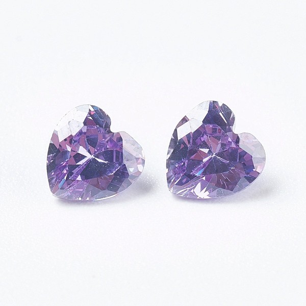 PandaHall Cubic Zirconia Pointed Back Cabochons, Heart, Faceted, Medium Purple, 5x5x3mm Cubic Zirconia Heart Purple
PandaHall Cubic Zirconia Pointed Back Cabochons, Heart, Faceted, Medium Purple, 5x5x3mm Cubic Zirconia Heart Purple