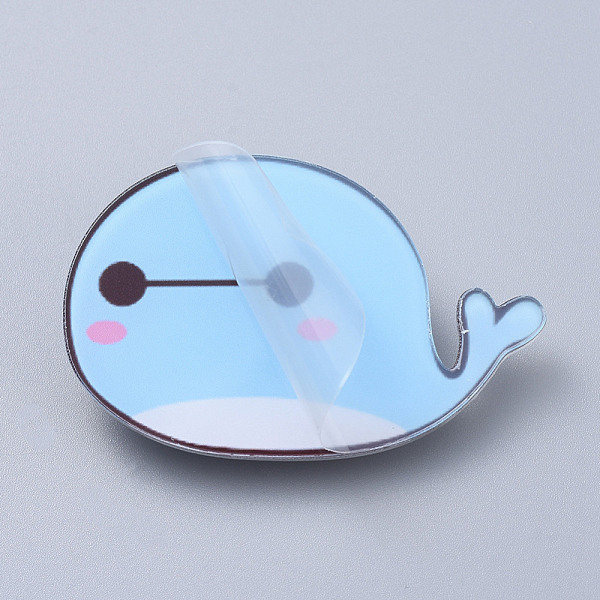 PandaHall Acrylic Safety Brooches, with Iron Pin, Whale Shape, Light Blue, 31x50x8mm, Pin: 0.8mm Acrylic Blue
PandaHall Acrylic Safety Brooches, with Iron Pin, Whale Shape, Light Blue, 31x50x8mm, Pin: 0.8mm Acrylic Blue