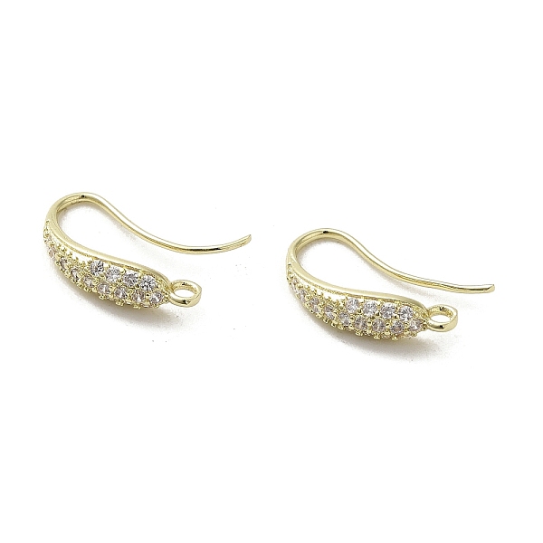 PandaHall Brass Micro Pave Cubic Zirconia Earring Hooks, Long-Lasting Plated, Leaf, 16x4mm, Hole: 1.4mm, Pin: 0.9mm Brass+Cubic Zirconia...
PandaHall Brass Micro Pave Cubic Zirconia Earring Hooks, Long-Lasting Plated, Leaf, 16x4mm, Hole: 1.4mm, Pin: 0.9mm Brass+Cubic Zirconia...