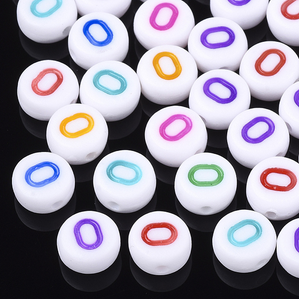 PandaHall Initial Acrylic Beads, Horizontal Hole, Flat Round, Mixed Color, Letter.O, 7x3.5~4mm, Hole: 1.2mm Acrylic Flat Round Multicolor
PandaHall Initial Acrylic Beads, Horizontal Hole, Flat Round, Mixed Color, Letter.O, 7x3.5~4mm, Hole: 1.2mm Acrylic Flat Round Multicolor