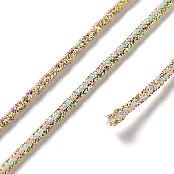 PandaHall 14M Duotone Polyester Braided Cord, Round, Pale Green, 2.5mm, about 15.31 Yards(14m)/Roll Polyester
PandaHall 14M Duotone Polyester Braided Cord, Round, Pale Green, 2.5mm, about 15.31 Yards(14m)/Roll Polyester