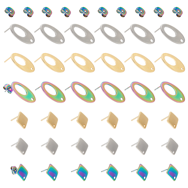 PandaHall MAYJOYDIY 36pcs 3 Colors 304 Stainless Steel Oval Rhombus Earring Posts Stud Earring Findings and Earring Backs Golden/Stainless...
PandaHall MAYJOYDIY 36pcs 3 Colors 304 Stainless Steel Oval Rhombus Earring Posts Stud Earring Findings and Earring Backs Golden/Stainless...