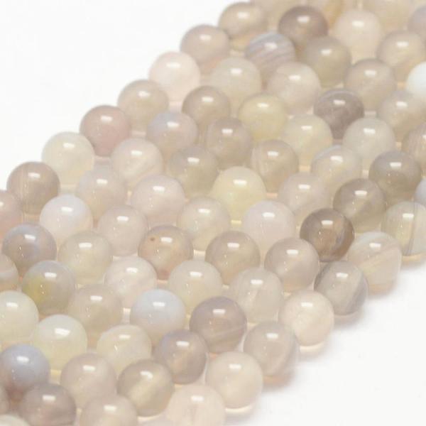 PandaHall Natural Striped Agate/Banded Agate Bead Strands, Round, Grade A, Light Grey, 6mm, Hole: 1mm, about 62~63pcs/strand, 14.5 inch Grey..., Gray
PandaHall Natural Striped Agate/Banded Agate Bead Strands, Round, Grade A, Light Grey, 6mm, Hole: 1mm, about 62~63pcs/strand, 14.5 inch Grey..., Gray