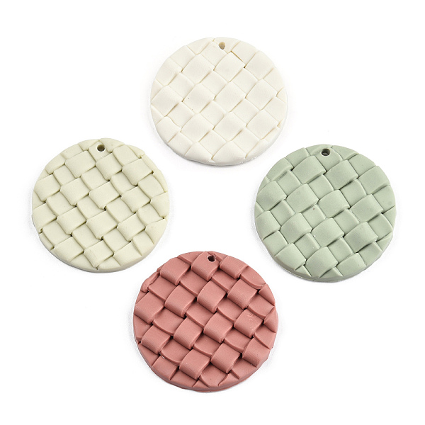 PandaHall Handmade Polymer Clay Pendants, Flat Round with Tartan Pattern, Mixed Color, 37~38x4~5.5mm, Hole: 1.8mm Polymer Clay Flat Round..., Multicolor
PandaHall Handmade Polymer Clay Pendants, Flat Round with Tartan Pattern, Mixed Color, 37~38x4~5.5mm, Hole: 1.8mm Polymer Clay Flat Round..., Multicolor