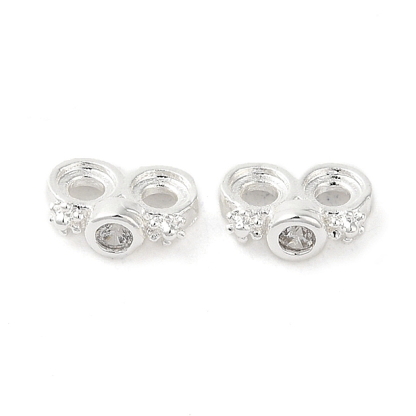PandaHall Rack Plating Brass Pave Clear Cubic Zirconia Spacer Bars, Flower Links, Long-Lasting Plated, Lead Free & Cadmium Free, Silver...
PandaHall Rack Plating Brass Pave Clear Cubic Zirconia Spacer Bars, Flower Links, Long-Lasting Plated, Lead Free & Cadmium Free, Silver...