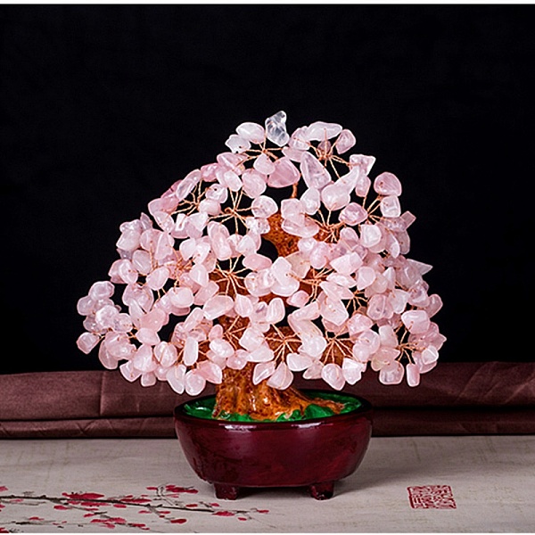 PandaHall Undyed Natural Rose Quartz Chips Tree of Life Display Decorations, with Resin Base, Copper Wire Wrapped Feng Shui Ornament for...
PandaHall Undyed Natural Rose Quartz Chips Tree of Life Display Decorations, with Resin Base, Copper Wire Wrapped Feng Shui Ornament for...