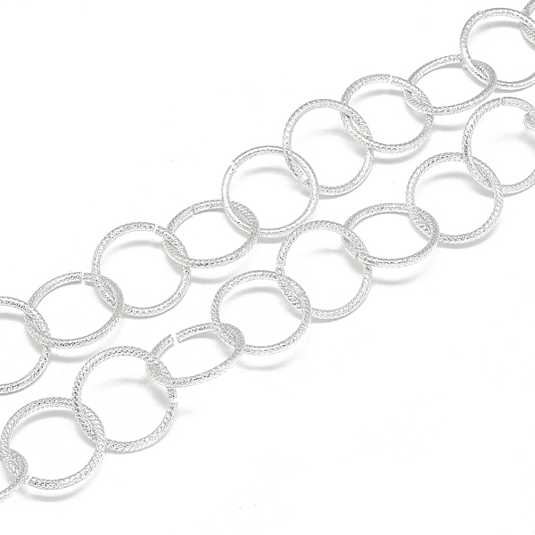 PandaHall Unwelded Aluminum Rolo Chains, Belcher Chain, Textured, Gainsboro, 20.2x2mm Aluminum Gray
PandaHall Unwelded Aluminum Rolo Chains, Belcher Chain, Textured, Gainsboro, 20.2x2mm Aluminum Gray