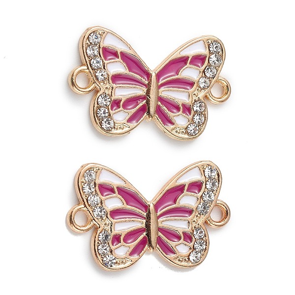 PandaHall Alloy Enamel Connector Charms, Butterfly Links with Crystal Rhinestone, Light Gold, Cadmium Free & Nickel Free & Lead Free, Old..., Clear
PandaHall Alloy Enamel Connector Charms, Butterfly Links with Crystal Rhinestone, Light Gold, Cadmium Free & Nickel Free & Lead Free, Old..., Clear